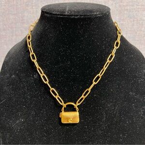 Coach Signature Tabby Handbag Pendant Necklace NWT